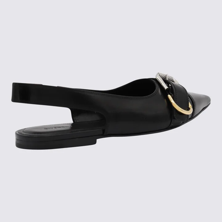 Givenchy Black Leather Flats - Image 2