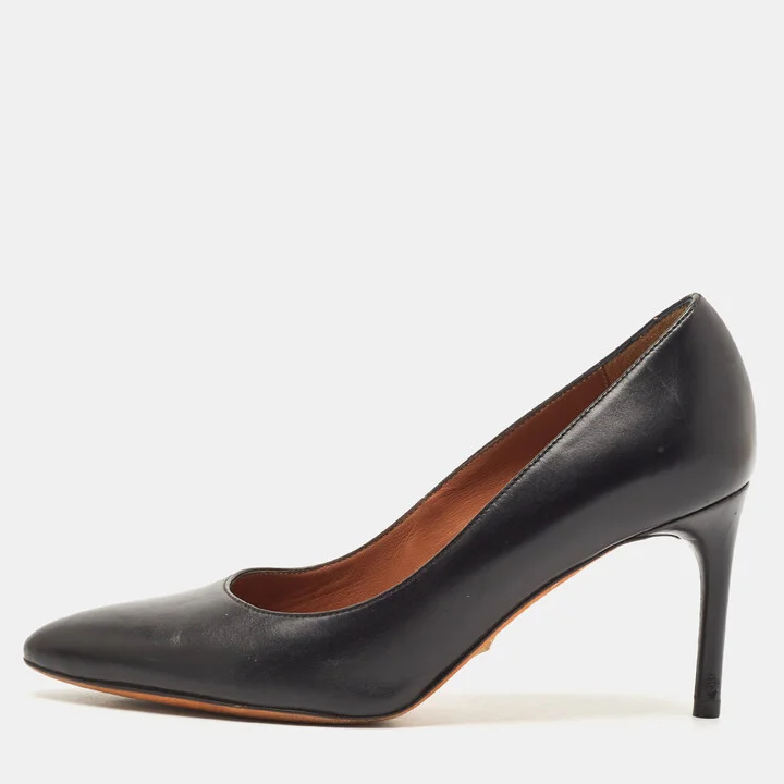 Givenchy Black Leather Pointed Toe Pumps Size 36