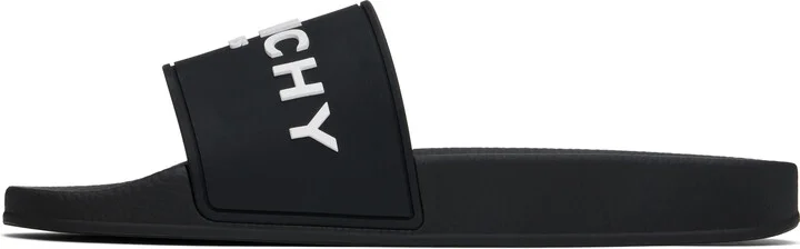 Givenchy Black Rubber Pool Slides - Image 3