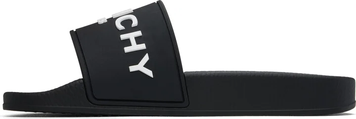 Givenchy Black Rubber Pool Slides - Image 3
