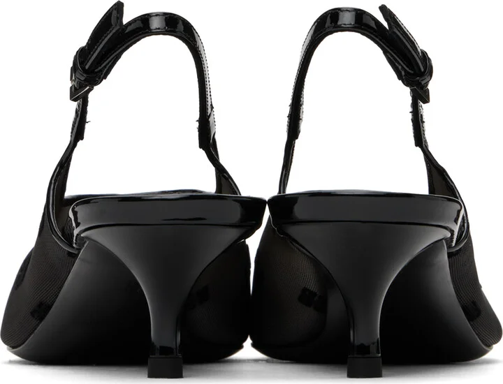 Givenchy Black Show 4G Slingback Heels - Image 2