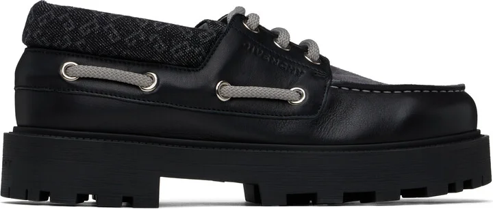 Givenchy Black Storm Boat Shoes
