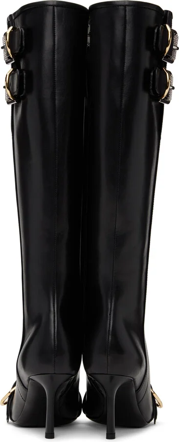 Givenchy Black Voyou Heel Boots - Image 2