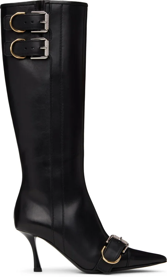 Givenchy Black Voyou Heel Boots