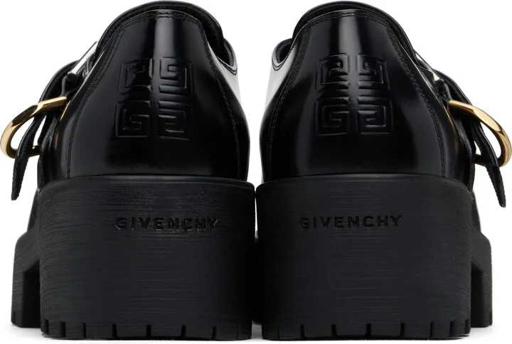 Givenchy Black Voyou Monk Loafers - Image 2