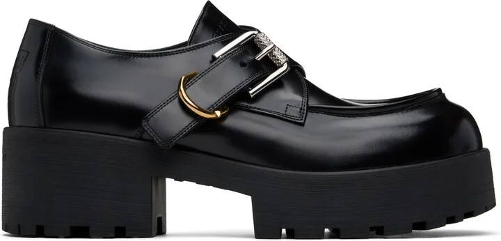 Givenchy Black Voyou Monk Loafers