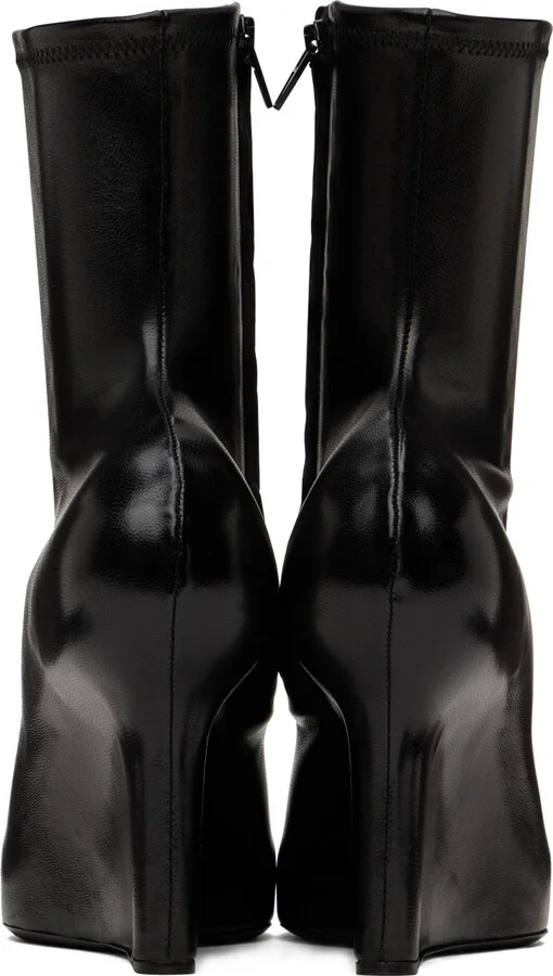 Givenchy Black Wedge Boots - Image 2