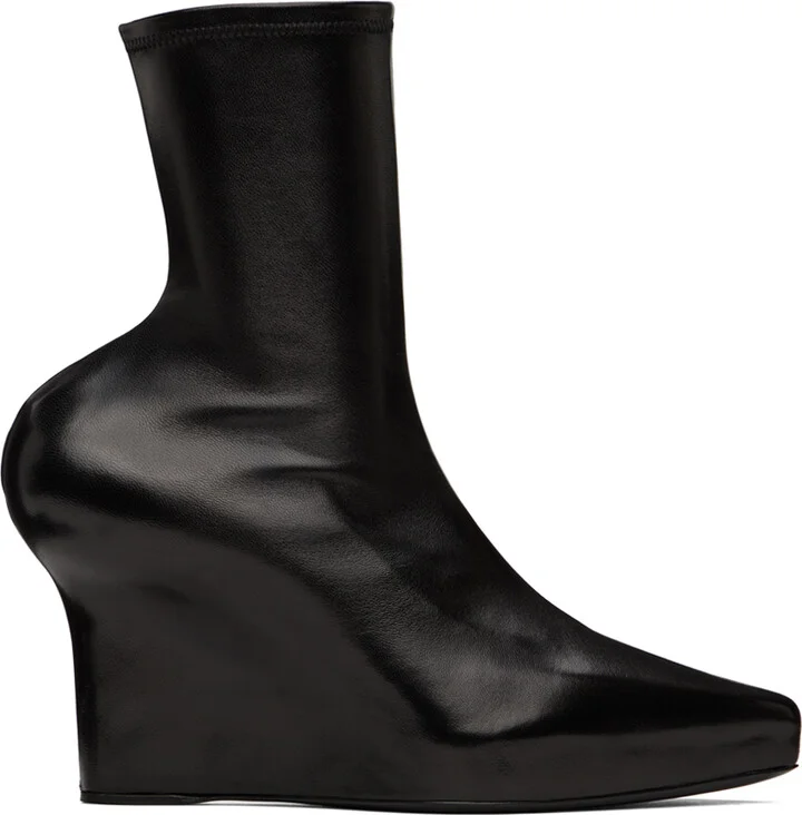 Givenchy Black Wedge Boots