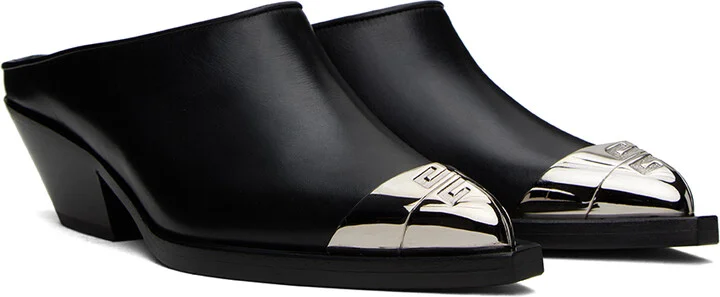 Givenchy Black Western Mules - Image 4