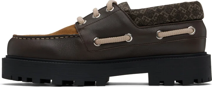 Givenchy Brown Storm Boat Shoes - Image 3