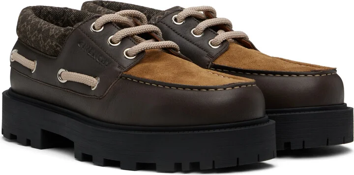 Givenchy Brown Storm Boat Shoes - Image 4