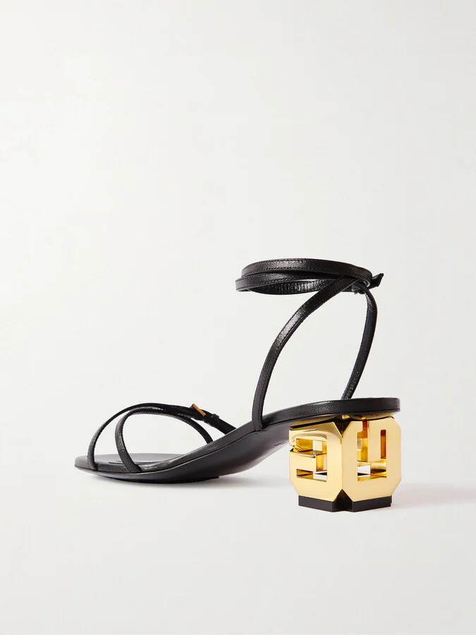 Givenchy - Buckle-embellished Leather Sandals - Black - Image 3