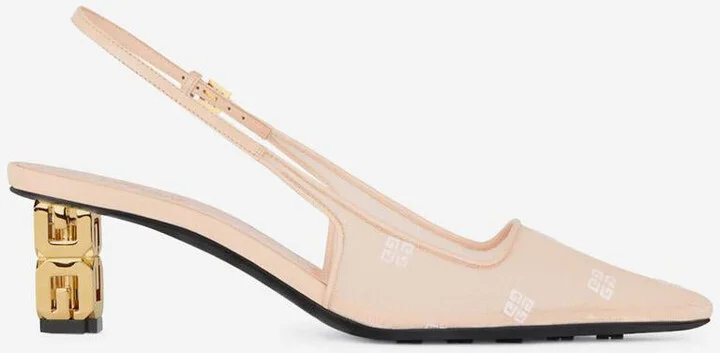 Givenchy G Cube Heel Slingbacks - Image 3