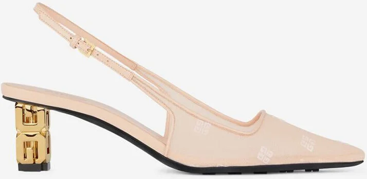Givenchy G Cube Heel Slingbacks