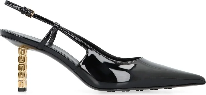 Givenchy G Cube Patent Leather Slingback Pumps - Image 2