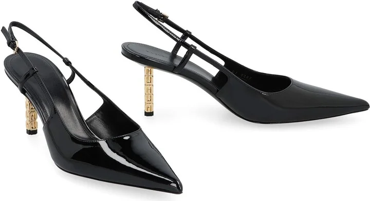 Givenchy G Cube Patent Leather Slingback Pumps - Image 3