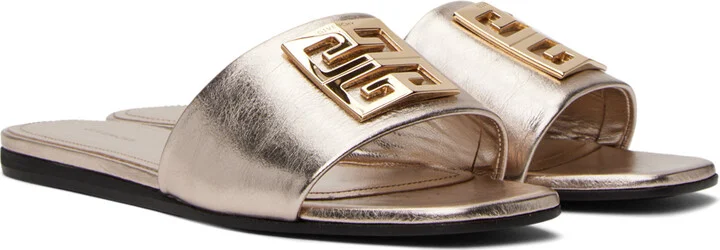 Givenchy Gold 4G Sandals - Image 4