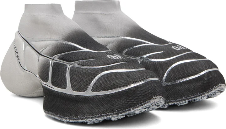 Givenchy Gray & Black TK-360+ Sneakers - Image 4