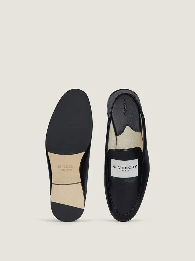 Givenchy "Label" Leather Loafers - Image 4