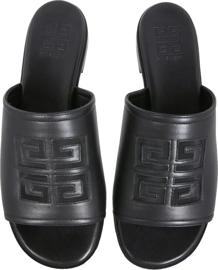 Givenchy Leather Flat Mules - Image 2
