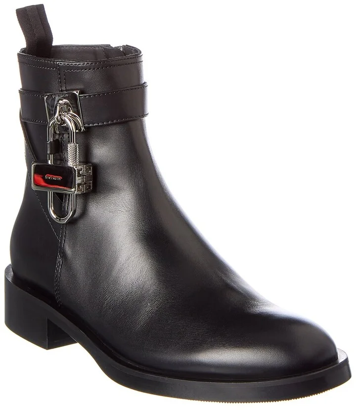 Givenchy Lock Leather Bootie