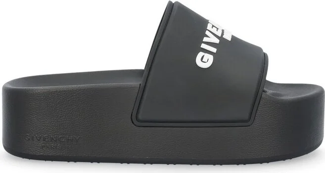 Givenchy Logo Detailed Platform Sandals