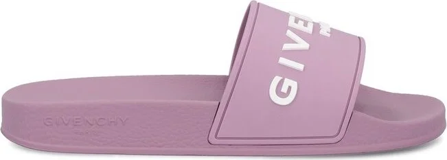 Givenchy Logo Embossed Flat Sandals