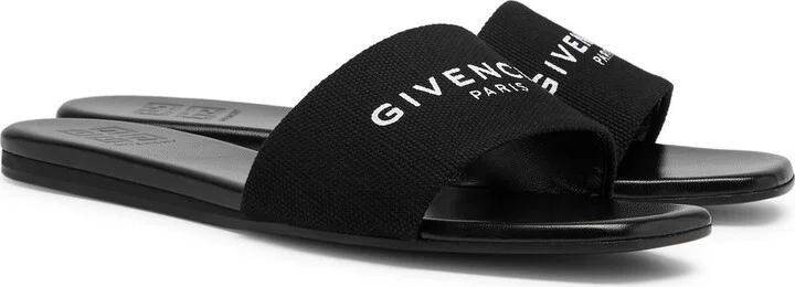 Givenchy Logo-print Canvas Sliders - Image 2