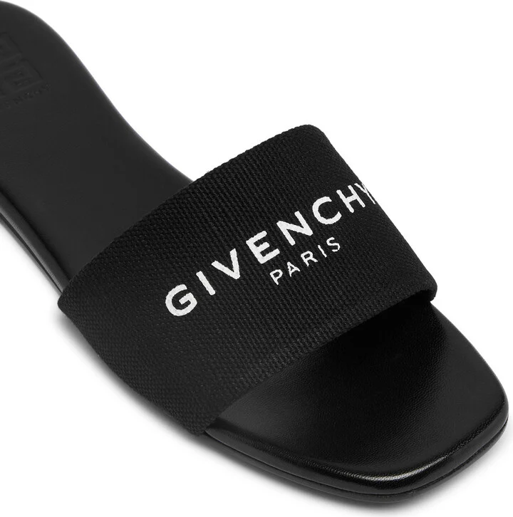 Givenchy Logo-print Canvas Sliders - Image 4