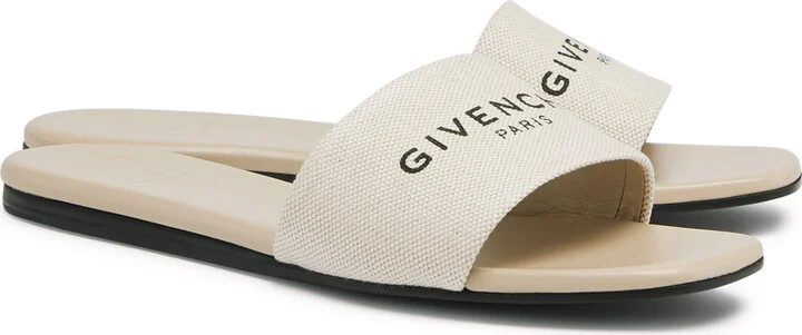 Givenchy Logo-print Canvas Sliders - Image 6