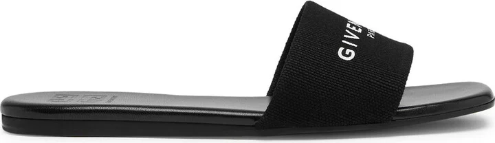 Givenchy Logo-print Canvas Sliders