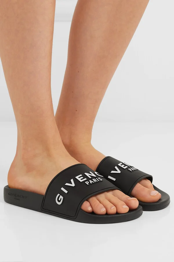 Givenchy - Logo-print Rubber Slides - Black - Image 2