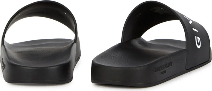 Givenchy Logo Rubber Sliders - Image 3