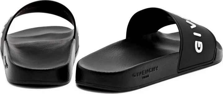Givenchy Logo Rubber Sliders - Image 3