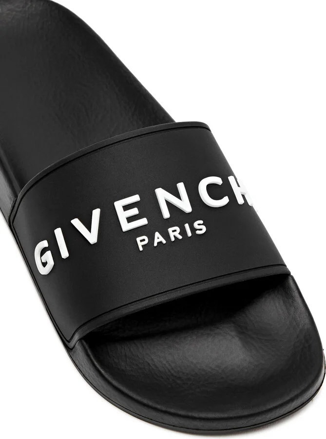 Givenchy Logo Rubber Sliders - Image 4