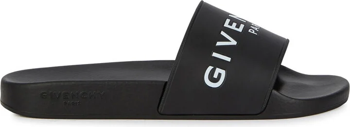 Givenchy Logo Rubber Sliders