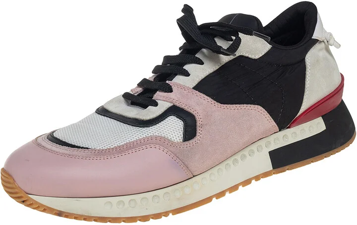 Givenchy Multicolor Suede Leather And Mesh Lace Up Sneakers Size 43