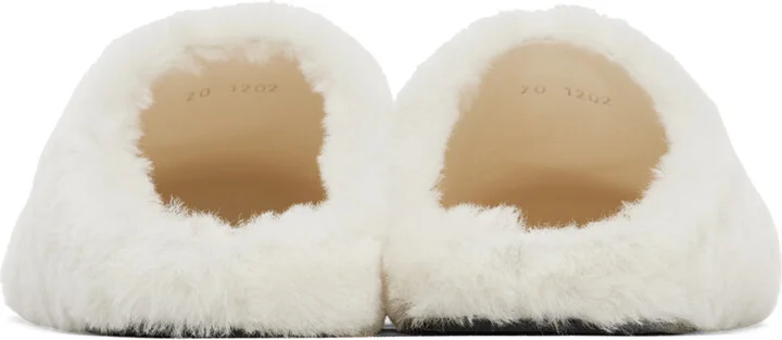 Givenchy Off-White 4G Shearling Slippers - Image 2