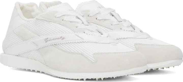 Givenchy Off-White Mesh & Suede Sneakers - Image 4