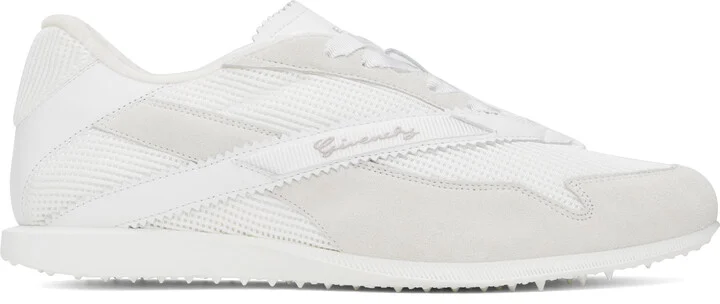 Givenchy Off-White Mesh & Suede Sneakers