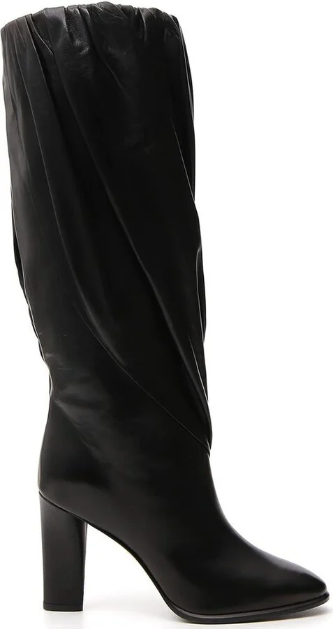 Givenchy Pleated Chunky Heel Boots