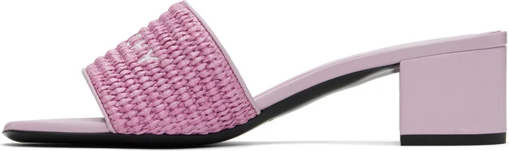 Givenchy Purple 4G Heeled Sandals - Image 3