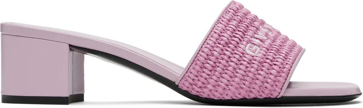 Givenchy Purple 4G Heeled Sandals