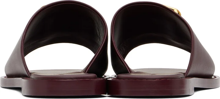 Givenchy Purple 4G Liquid Flat Mules - Image 2