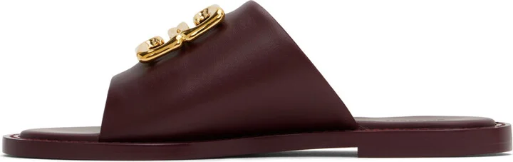 Givenchy Purple 4G Liquid Flat Mules - Image 3