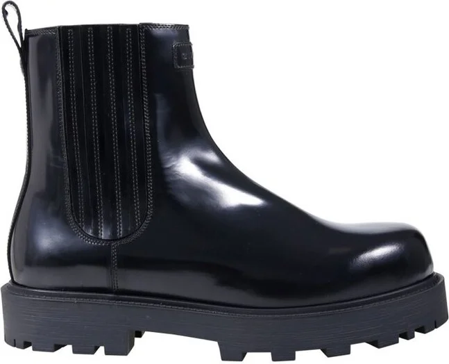 Givenchy Round-Toe Slip-On Chelsea Boots