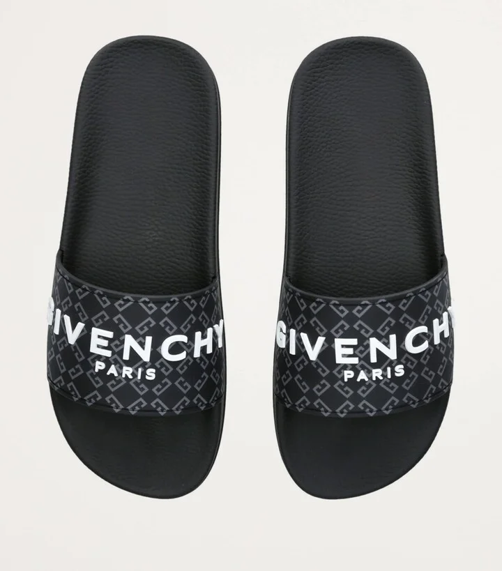 Givenchy Rubber Monogram Logo Slides - Image 4