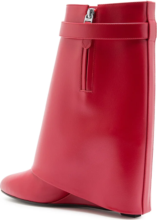 Givenchy Shark Lock 90 Leather Ankle Boots - Image 2