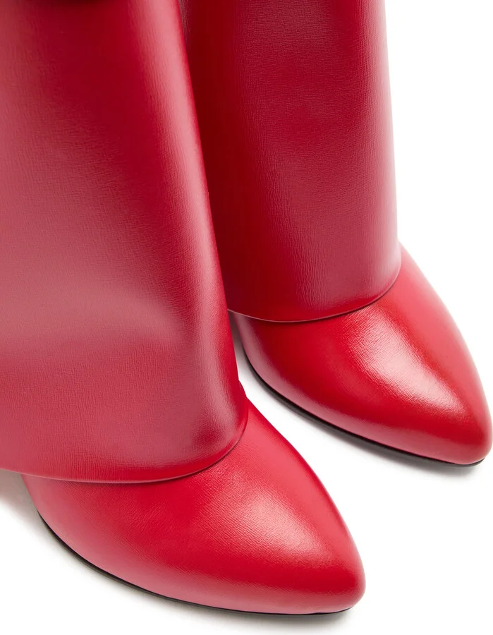Givenchy Shark Lock 90 Leather Ankle Boots - Image 4