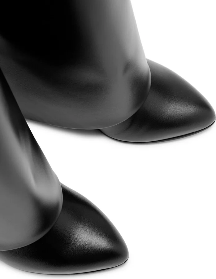 Givenchy Shark Lock 90 Leather Knee-high Boots - Image 3